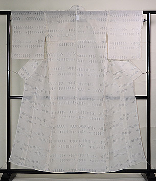 水たまり文様越後上布