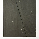 細縞にメダカの単衣付下　上前