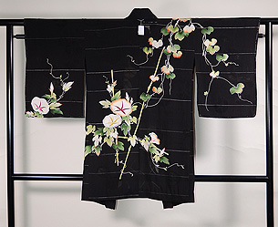 アサガオの単衣羽織