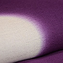 紫地大水玉文様紗紬　質感・風合