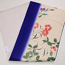 萩になでしこ、おみなえしの名古屋帯　帯裏