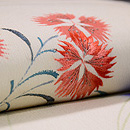 萩になでしこ、おみなえしの名古屋帯　質感・風合