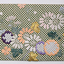 行儀小紋に四季の花文様名古屋帯 前柄
