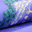 間垣に木戸四季の草花名古屋帯 質感・風合