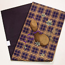 竜田川文様開き名古屋帯　帯裏