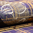 勧進帳文様開き名古屋帯　質感・風合