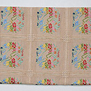 窓絵文様名古屋帯　前柄