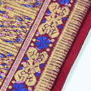 インドネシア金更紗名古屋帯　質感・風合