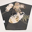 奴凧に仔犬染め名古屋帯　帯裏