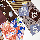 おもしろ柄染分け名古屋帯　質感・風合