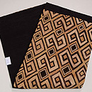 ラフィアベルベットの名古屋帯　帯裏