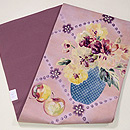 花瓶に林檎名古屋帯　帯裏