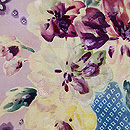 花瓶に林檎名古屋帯　質感・風合