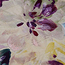 花瓶に林檎名古屋帯　質感・風合