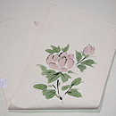 芍薬の手描き友禅名古屋帯 帯裏