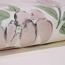 芍薬の手描き友禅名古屋帯 質感・風合