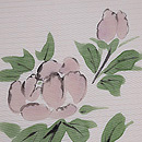 芍薬の手描き友禅名古屋帯 質感・風合