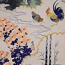 「日本画」綴れ袋帯　質感・風合