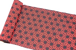 浦野理一作 麻の葉文様名古屋帯