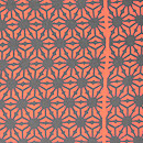 浦野理一作 麻の葉文様名古屋帯 質感・風合