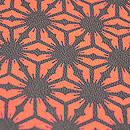 浦野理一作 麻の葉文様名古屋帯 質感・風合