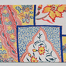 色紙絽染め絽名古屋帯 前柄