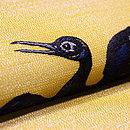 鵜の図銀糸織夏名古屋帯　質感・風合