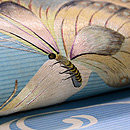 蝶ファミリーの刺繍夏袋帯 質感・風合