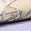 柳に屋形舟夏名古屋帯 質感・風合