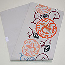 浦野理一作 鶴丸文様型染め名古屋帯 帯裏