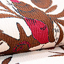 浦野理一作 貝散らし型染め名古屋帯 質感・風合