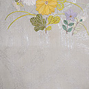 菊文様の袋帯　前柄