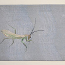 虫尽くし刺繍の名古屋帯 　前柄