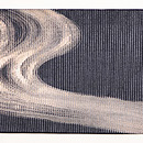 蛇籠と流水絽名古屋帯 前柄