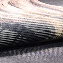 蛇籠と流水絽名古屋帯 前柄(左巻き)