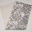 月に秋草刺繍開き名古屋帯　帯裏