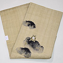 カエル君の手描き夏名古屋帯　帯裏