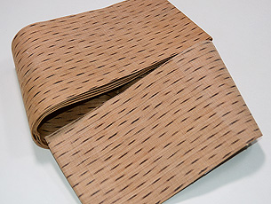 芭蕉布雨絣の半幅帯