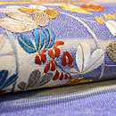 萩文様刺繍名古屋帯　質感・風合