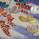 萩文様刺繍名古屋帯　質感・風合