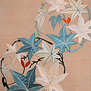 楓丸紋刺繍名古屋帯　質感・風合