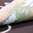 筏に文字文様絽名古屋帯　質感・風合