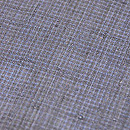浦野理一作 藍地みじん格子縦節紬名古屋帯　質感・風合