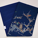 藍地江戸裂名古屋帯　帯裏