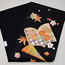 梅と紅葉に絵本刺繍名古屋帯　帯裏