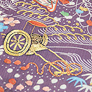 御所解き崩し名古屋帯　質感・風合