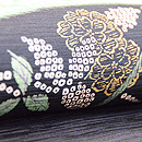 疋田染め桜の図名古屋帯　質感・風合