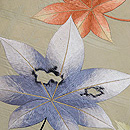 紅葉の刺繍名古屋帯 質感・風合