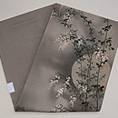 縮緬地月に白萩の名古屋帯 帯裏