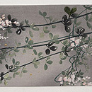 縮緬地月に白萩の名古屋帯 前柄